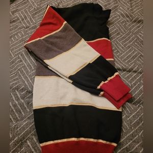 Shein multi stripe sweater size M